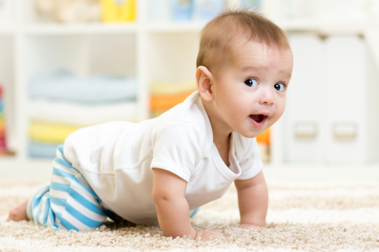 Toddler crawling