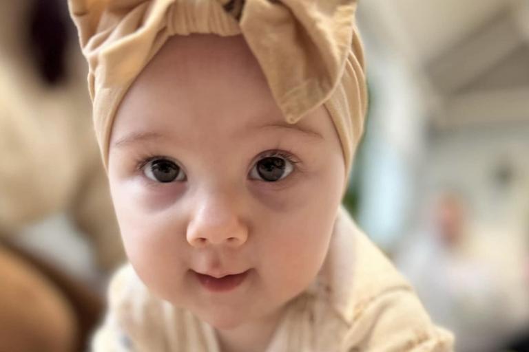 Baby looking at the camera
