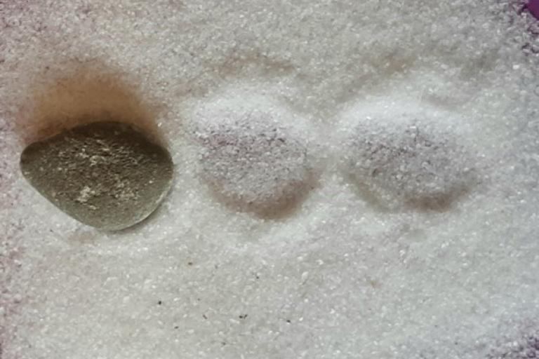 Shapes made in sugar
