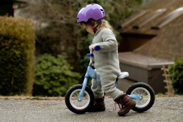 Child riding a bike