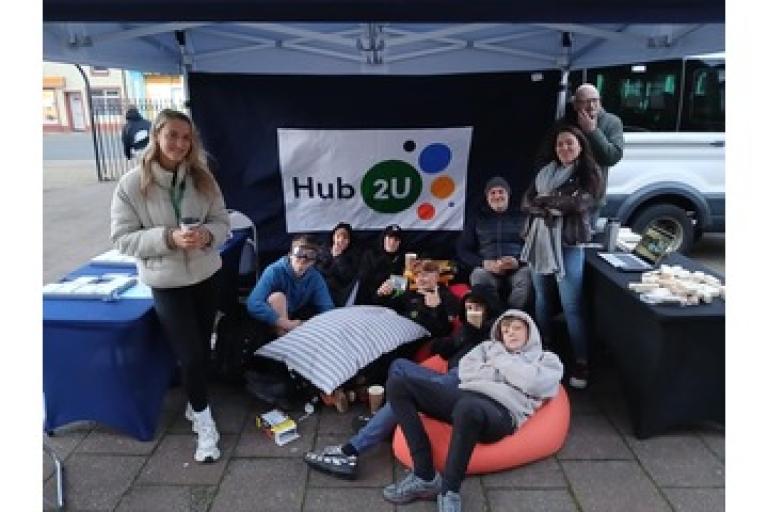 Young people at Cleator Moor, Hub2U