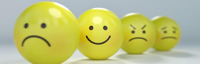 Emoticons showing a range of emotions