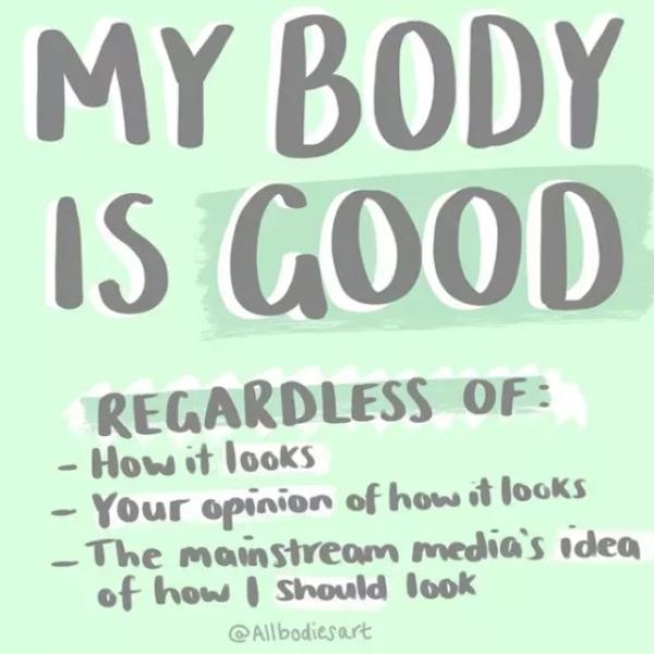 My body is good graphic