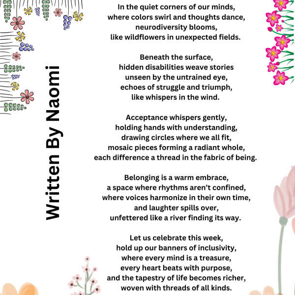 Poem written by Naomi